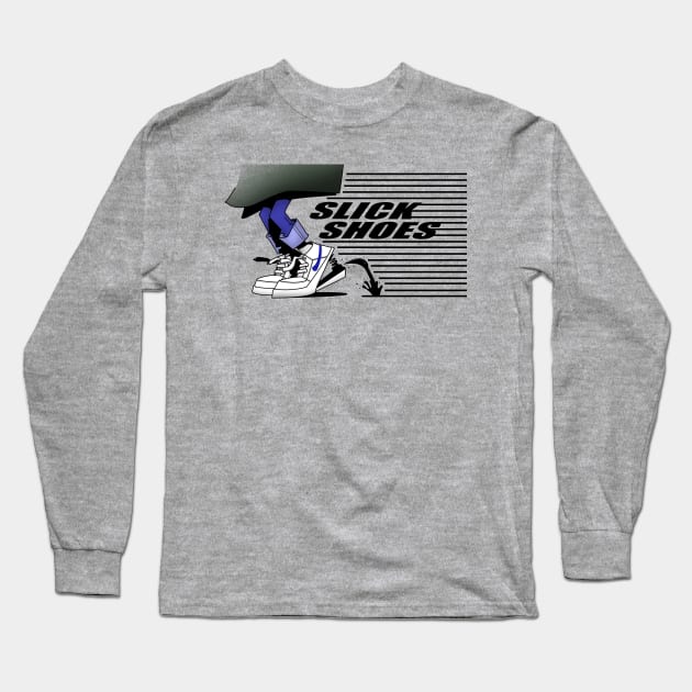 Slick Shoes Long Sleeve T-Shirt by Rob Smid Designs